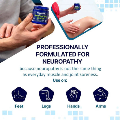MIGRASTIL Neuropathy Cream | Fórmula Avanzada de Rápida Absorción