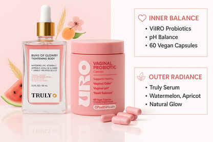 Pack Cuidado Íntimo Premium – Equilibrio Vaginal + Piel Suave (URO + Truly Soft)