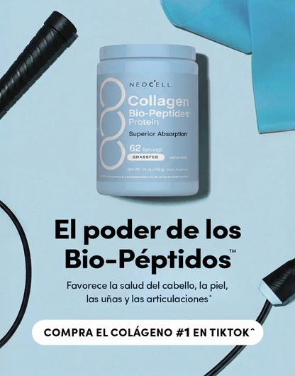 NeoCell Collagen Bio-Peptides 400g – Colágeno Premium de Alta Absorción para Piel, Cabello, Uñas y Articulaciones.