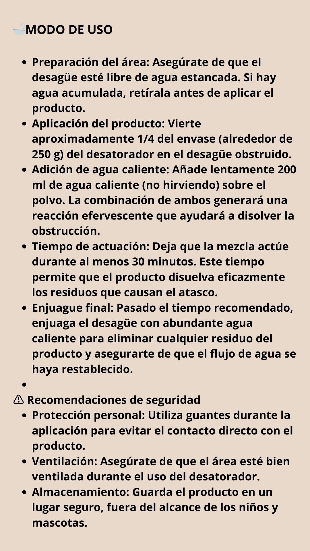 DESATORADOR EFERVESCENTE DE BAÑO