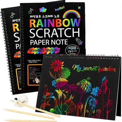 RAINBOW SCRATCHBOOK PARA NIÑOS