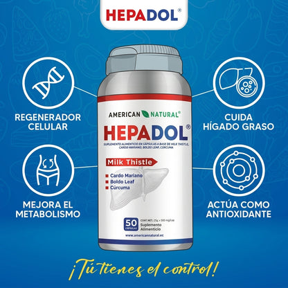 Hepadol American Natural | Apoyo Hepático y Salud del Hígado