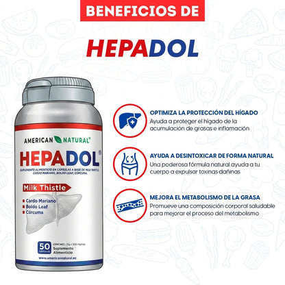 Hepadol American Natural | Apoyo Hepático y Salud del Hígado