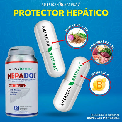 Hepadol American Natural | Apoyo Hepático y Salud del Hígado