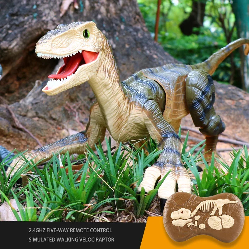 DINOSAURIO VELOCIRAPTOR CON CONTROL REMOTO