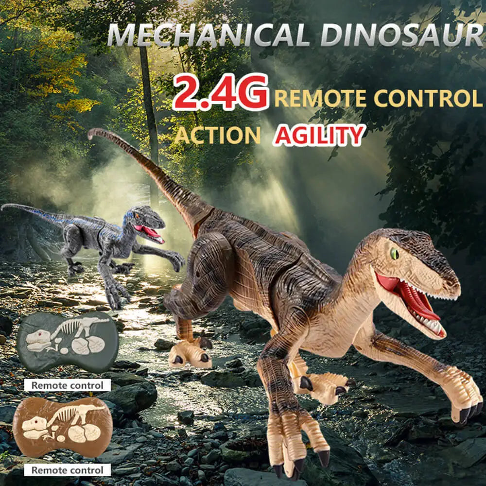 DINOSAURIO VELOCIRAPTOR CON CONTROL REMOTO