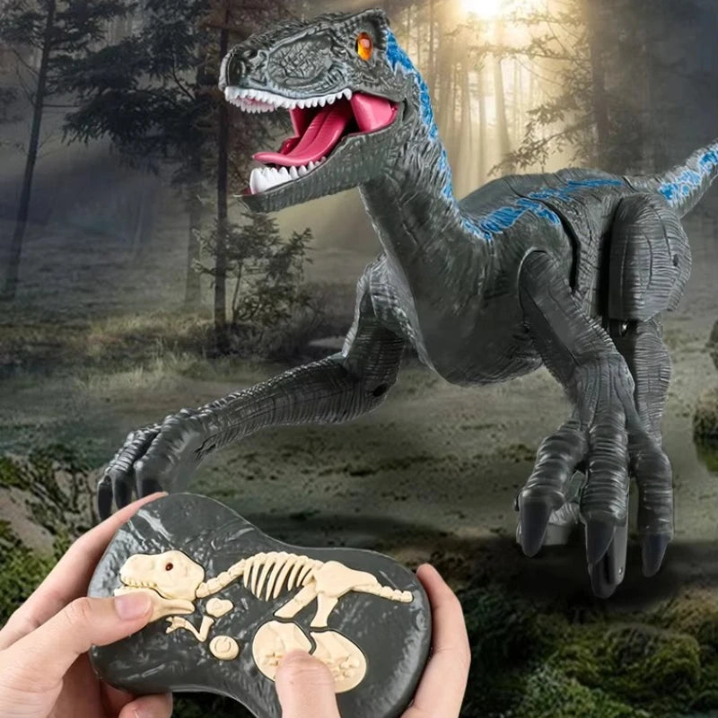 DINOSAURIO VELOCIRAPTOR CON CONTROL REMOTO