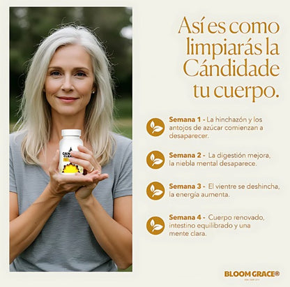 Candida Cleanse | Limpieza Intestinal y Equilibrio de Flora + Probióticos 60 Cápsulas