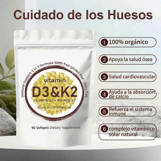 Vitamina D3 + K2 MK7 10,000 IU Alta Potencia | Microingredients