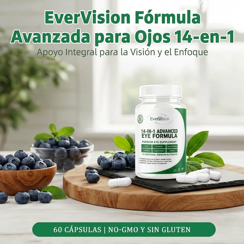 EverVision 14 en 1 | Luteína, Zeaxantina y Arándano para la Visión