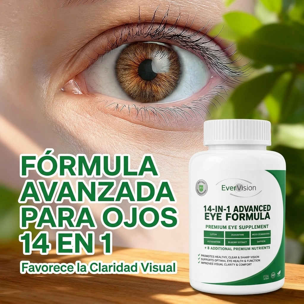 EverVision 14 en 1 | Luteína, Zeaxantina y Arándano para la Visión