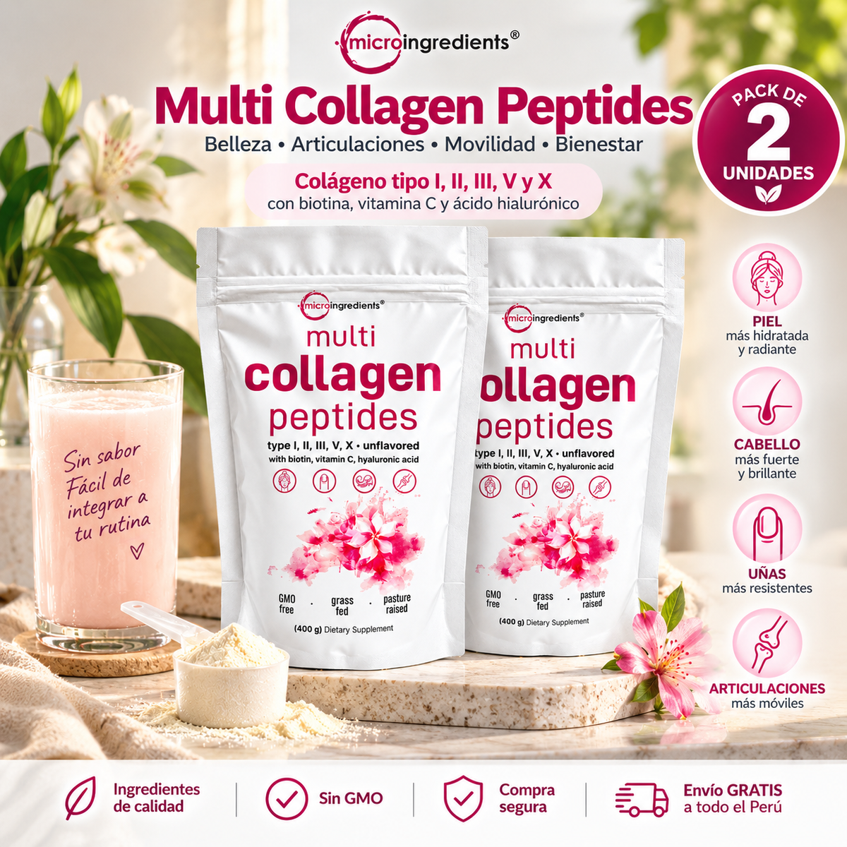 MULTI COLLAGEN PEPTIDES FUNDA 400G