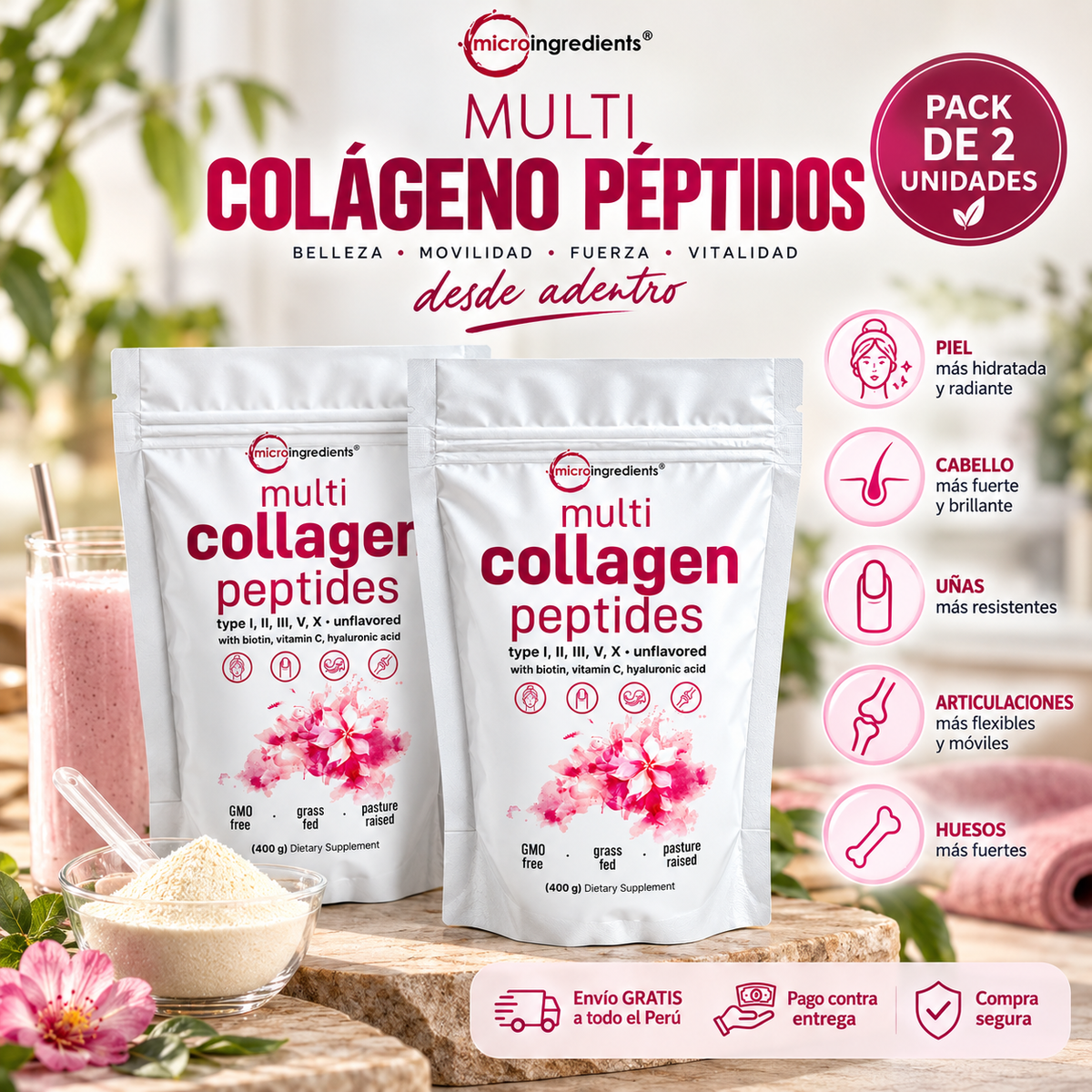 MULTI COLLAGEN PEPTIDES FUNDA 400G