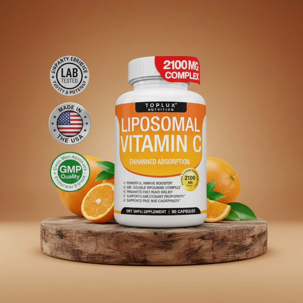 Vitamina C Liposomal TOPLUX Nutrition 2100 mg – 90 Cápsulas – Absorción Superior y Defensa Inmune