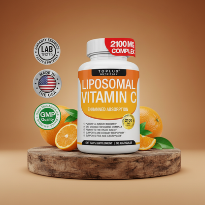 Vitamina C Liposomal TOPLUX Nutrition 2100 mg – 90 Cápsulas – Absorción Superior y Defensa Inmune