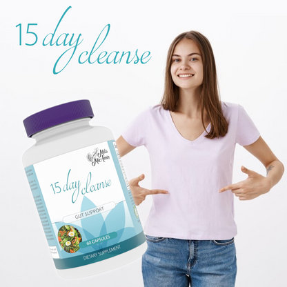 15 Day Cleanse Gut Support – Limpieza Digestiva y Bienestar Intestinal | 30 Cápsulas