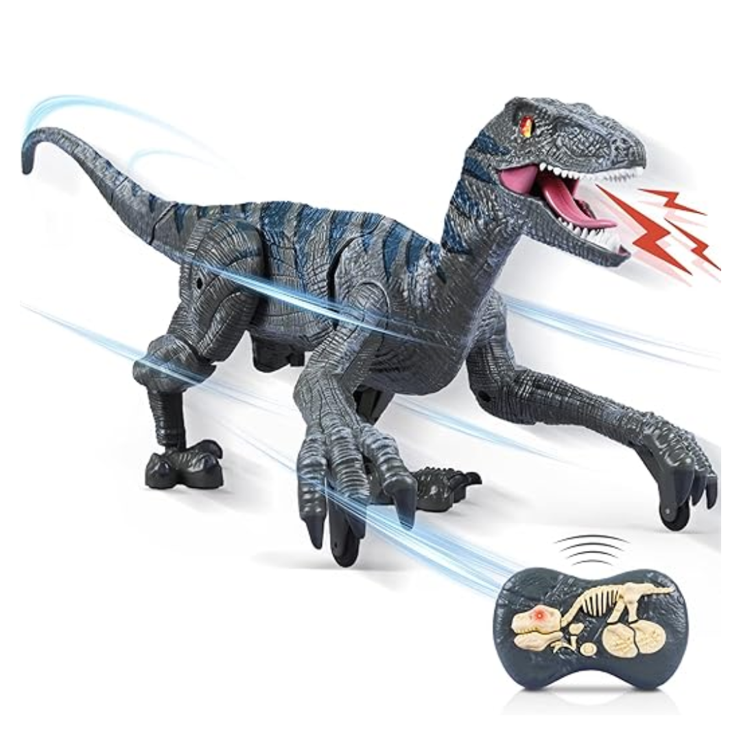 DINOSAURIO VELOCIRAPTOR CON CONTROL REMOTO