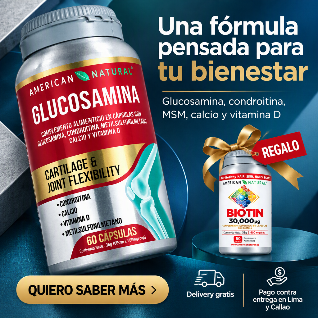 3 GLUCOSAMINA + 1 BIOTIN
