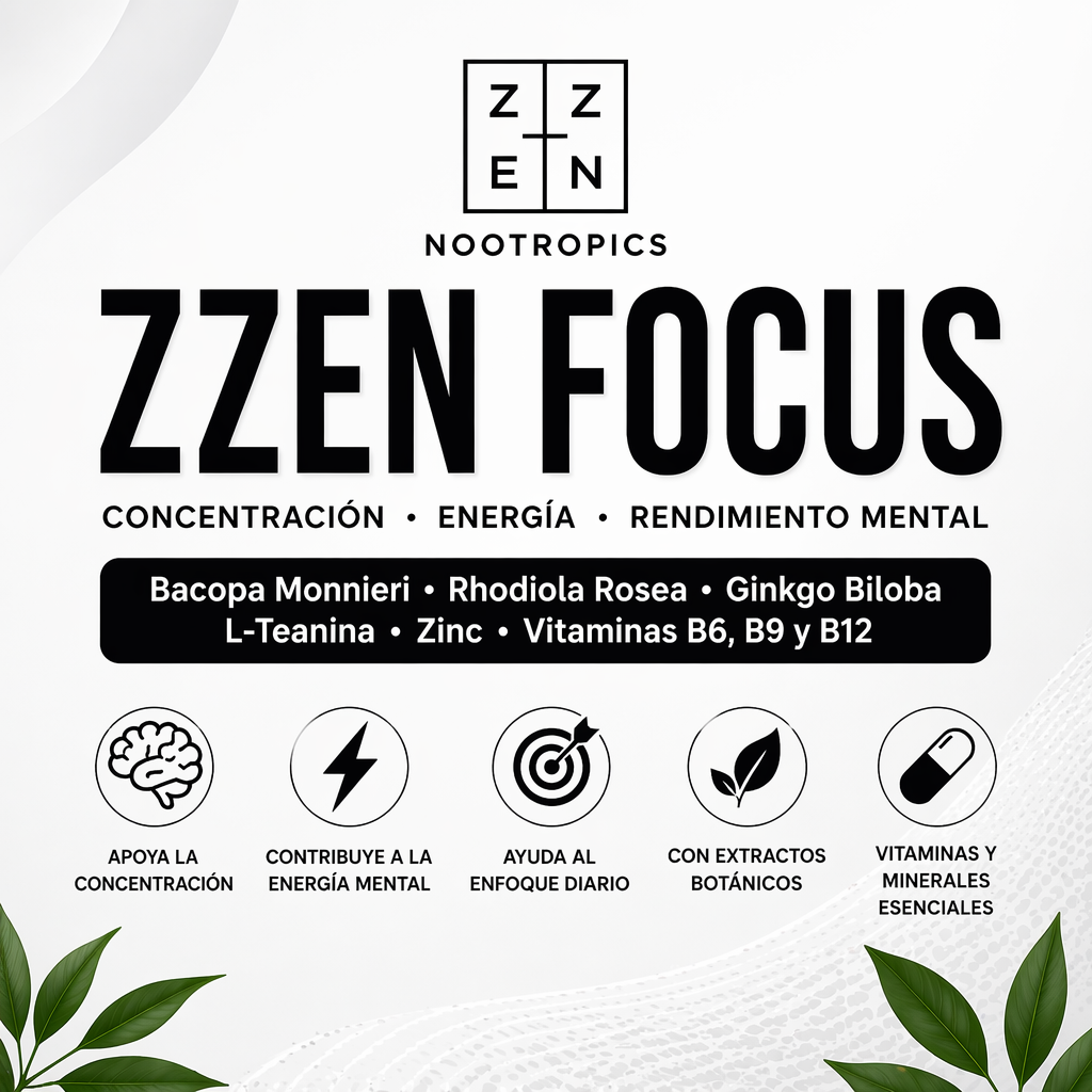 ZZEN Focus Original | Claridad Mental, Enfoque y Rendimiento Diario