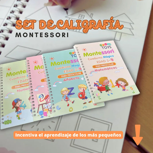 KIT DE LIBROS MONTESSORI REUTILIZABLES