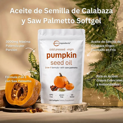 PUMPKIN SEED OIL CALABAZA 150 CAPSULAS