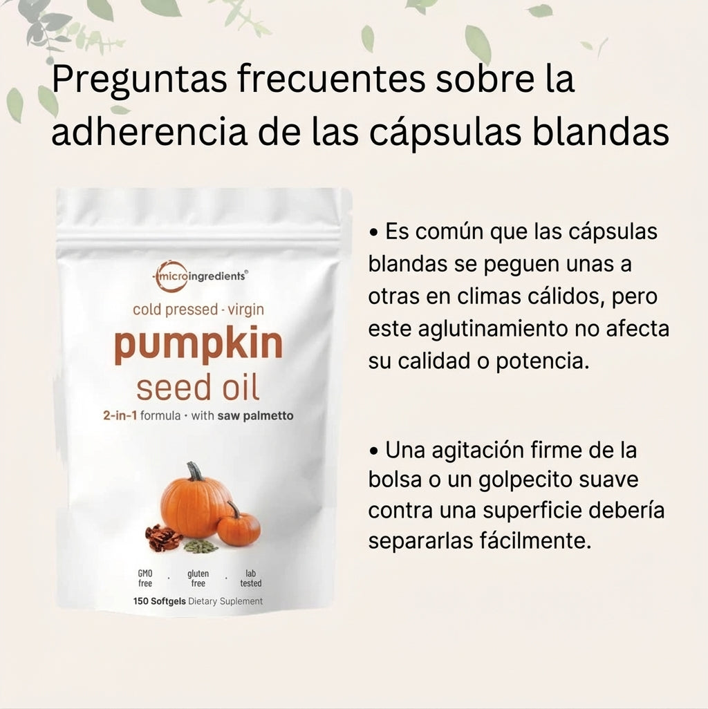 PUMPKIN SEED OIL CALABAZA 150 CAPSULAS