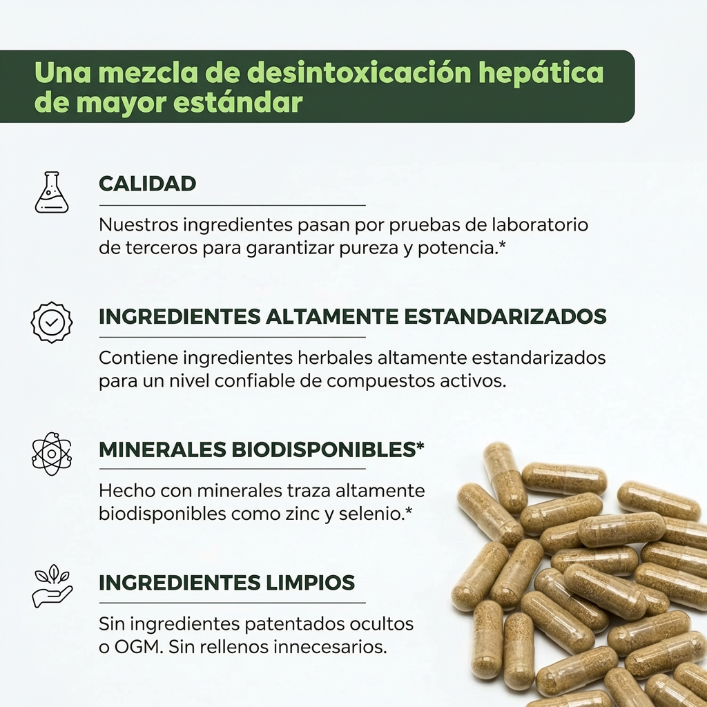 Liver Cleanse & Detox 11 en 1 | Apoyo Natural para el Hígado