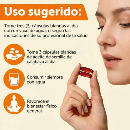 PUMPKIN SEED OIL CALABAZA 150 CAPSULAS